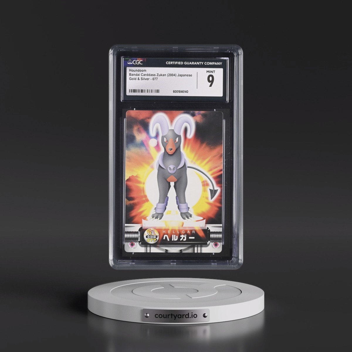 2004 Gold & Silver #077 Houndoom (CGC 9 MINT)