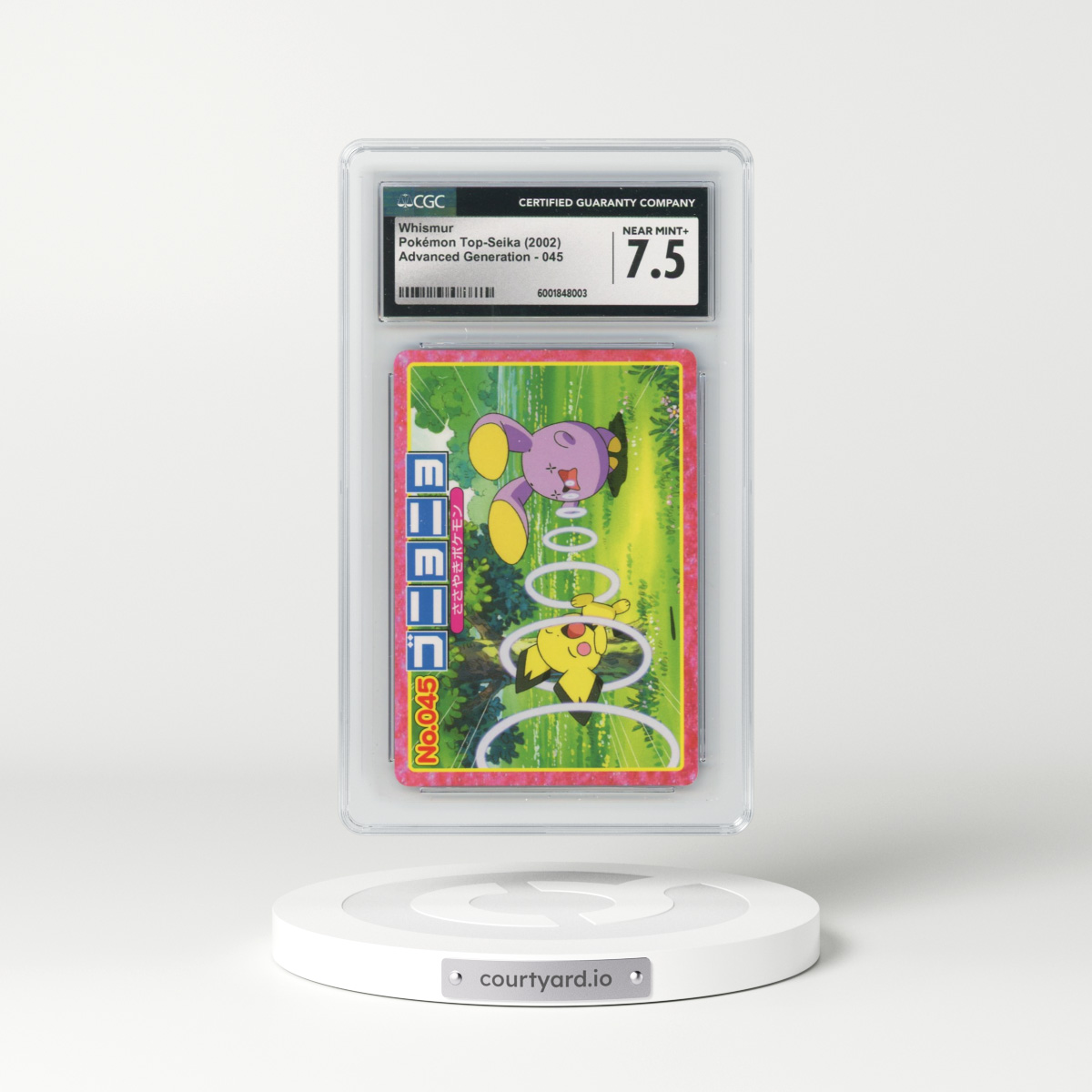 2002 Advanced Generation (Pink Border) #045 Whismur (CGC 7.5 NM+)