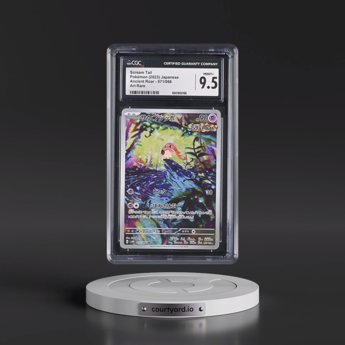 2023 Pokémon Sv4k-Ancient Roar #071 Scream Tail - Art Rare (CGC 9.5 MINT+)