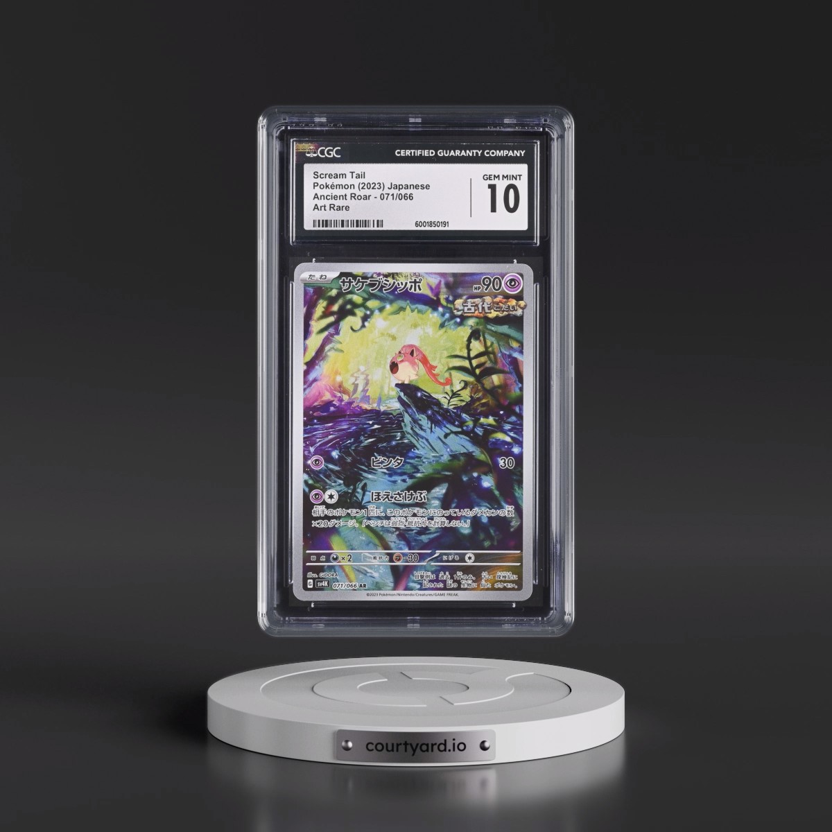 2023 Pokémon Sv4k-Ancient Roar #071 Scream Tail - Art Rare (CGC 10 GEM MINT)
