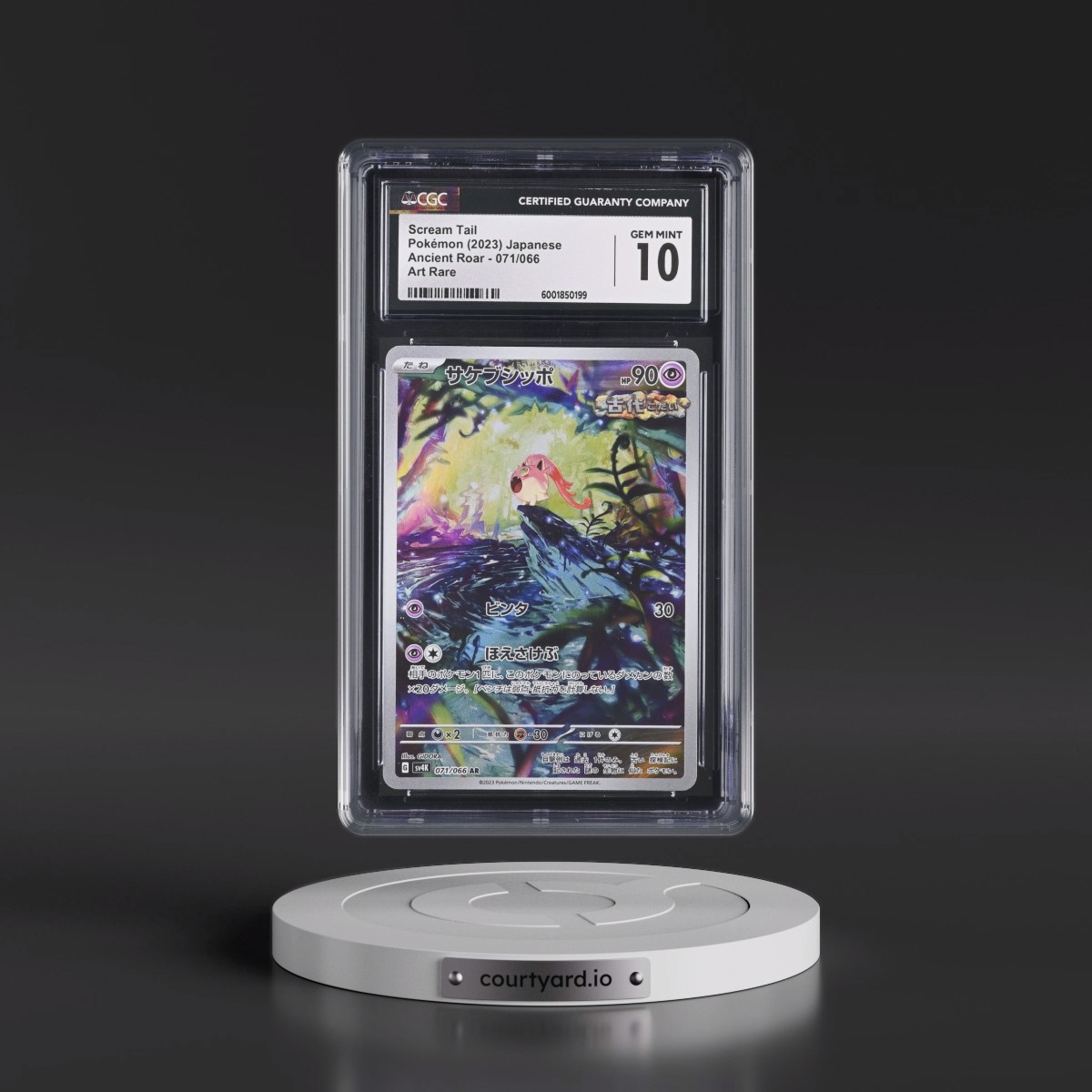 2023 Pokémon Sv4k-Ancient Roar #071 Scream Tail - Art Rare (CGC 10 GEM MINT)
