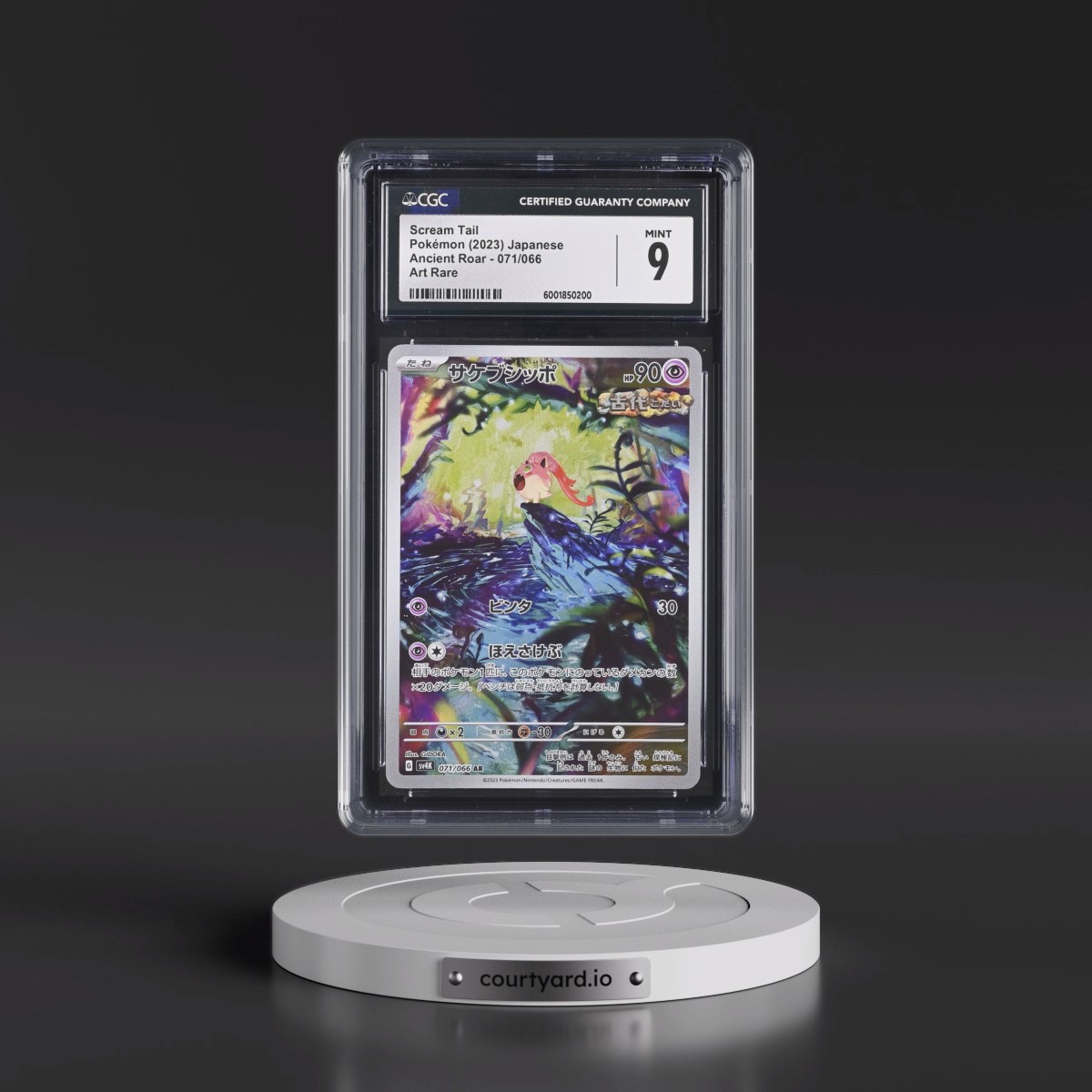 2023 Pokémon Sv4k-Ancient Roar #071 Scream Tail - Art Rare (CGC 9 MINT)