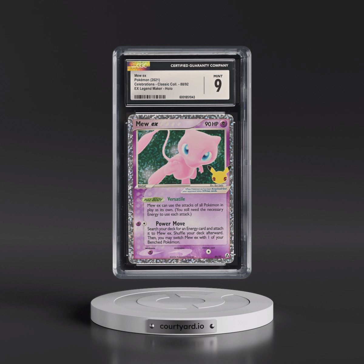 2021 Celebrations - Classic Collection #88/92 Mew ex - EX Legend Maker Holo (CGC 9 MINT)