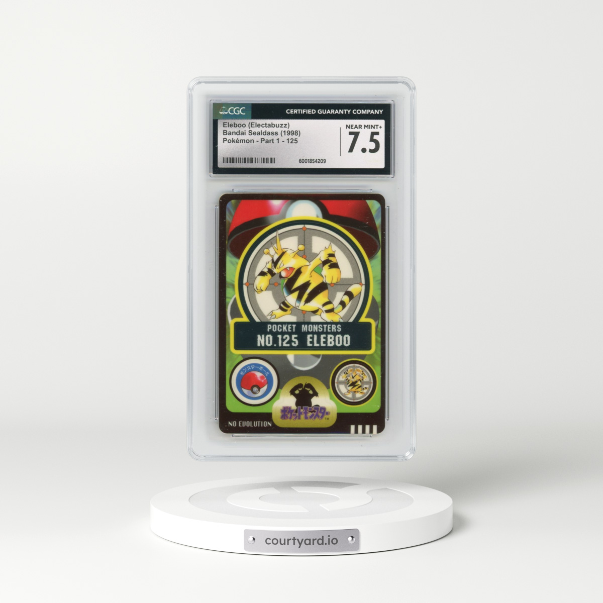 1998 Pokémon - Part 1 #125 Eleboo (Electabuzz) (CGC 7.5 NM+)