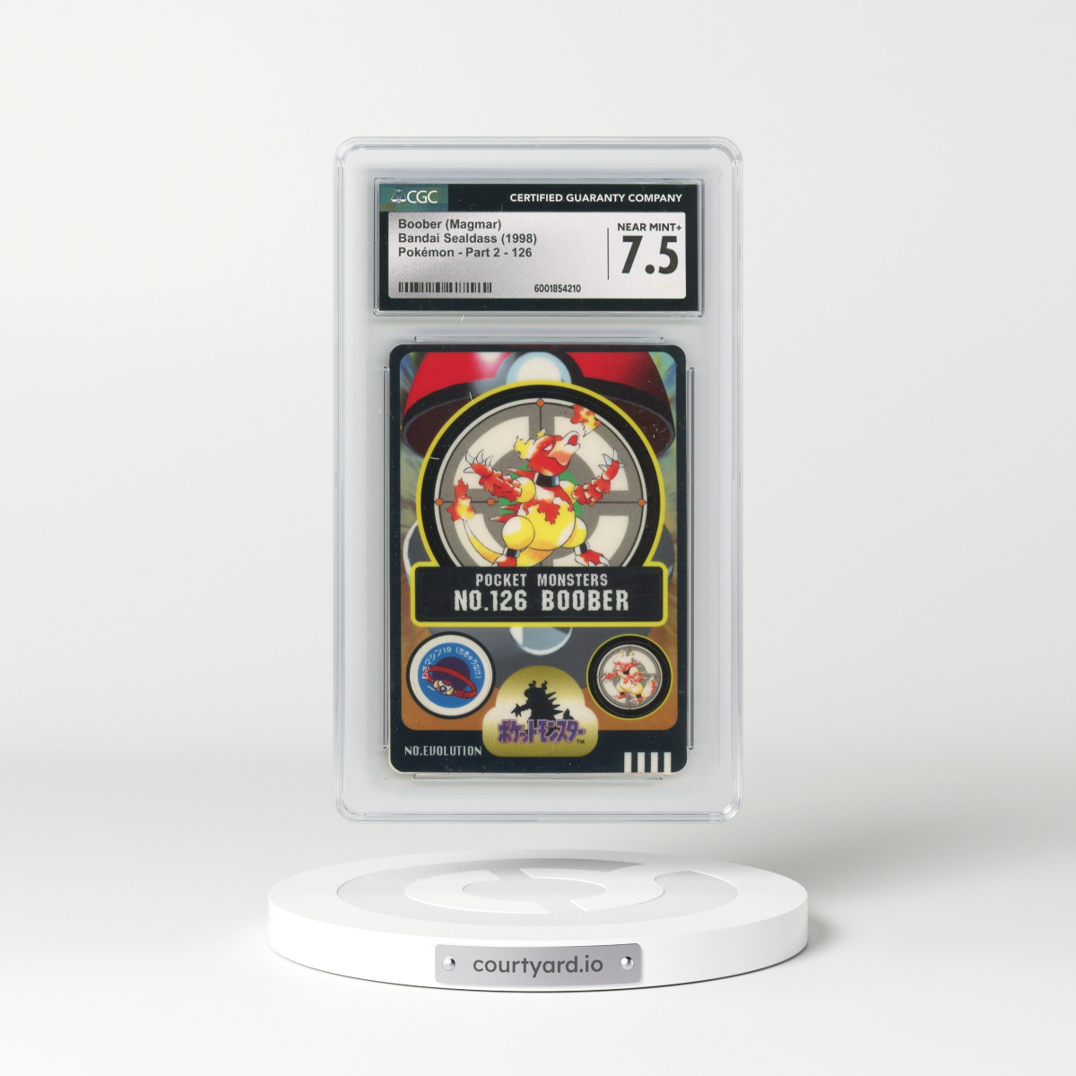 1998 Pokémon - Part 2 #126 Boober (Magmar) (CGC 7.5 NM+)