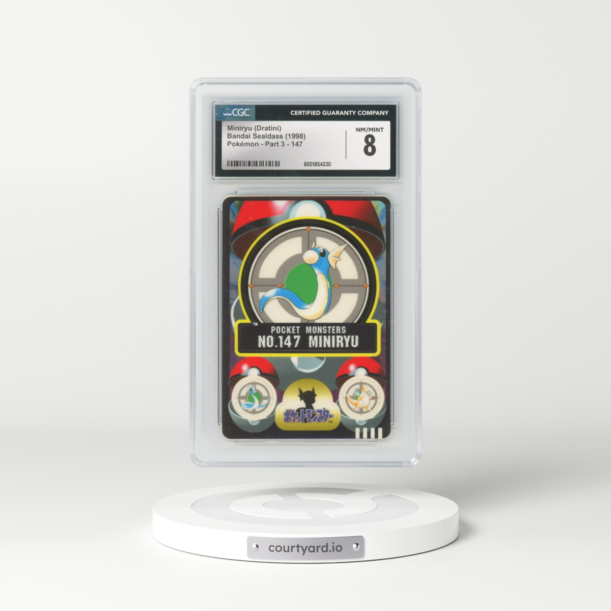 1998 Pokémon - Part 3 #147 Miniryu (Dratini) (CGC 8 NM-MT)