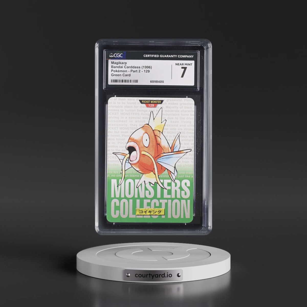 1996 (Monsters Collection) Part 2 #129 Magikarp - Green Card (CGC 7 NM)