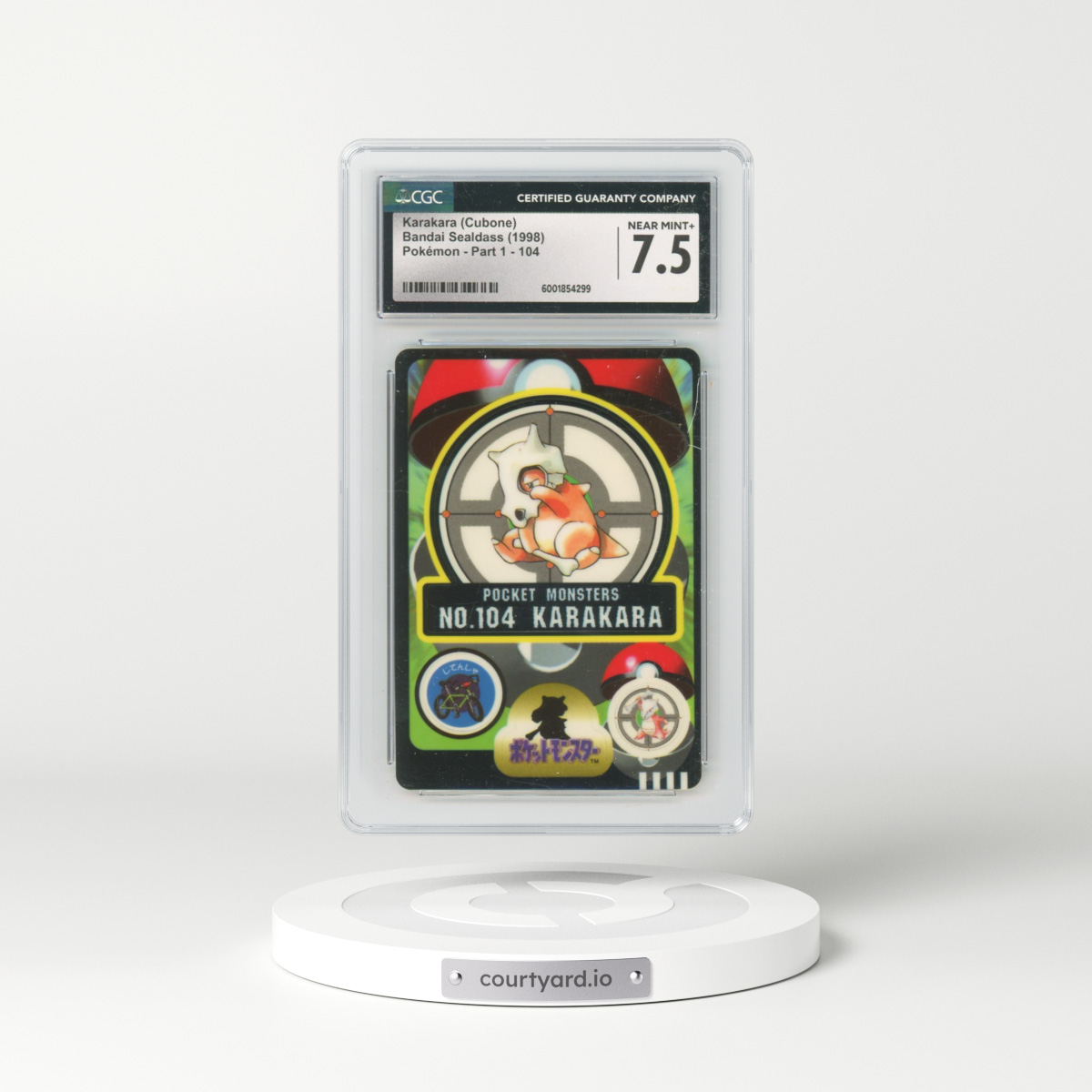 1998 Pokémon - Part 1 #104 Karakara (Cubone) (CGC 7.5 NM+)