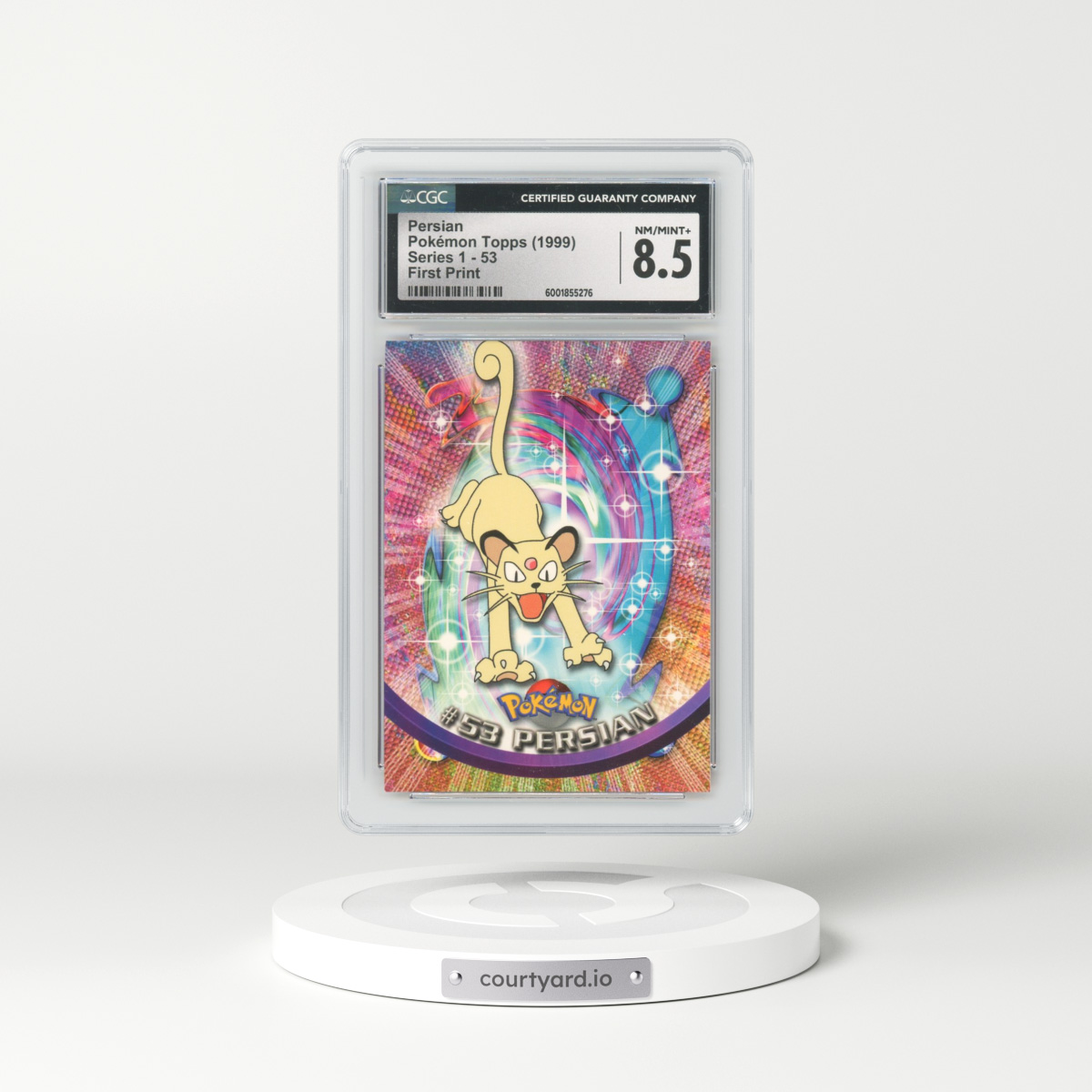 1999 Series 1 (Oval Nintendo Seal) #53 Persian - First Print (Blue Topps Logo) (CGC 8.5 NM-MT+)