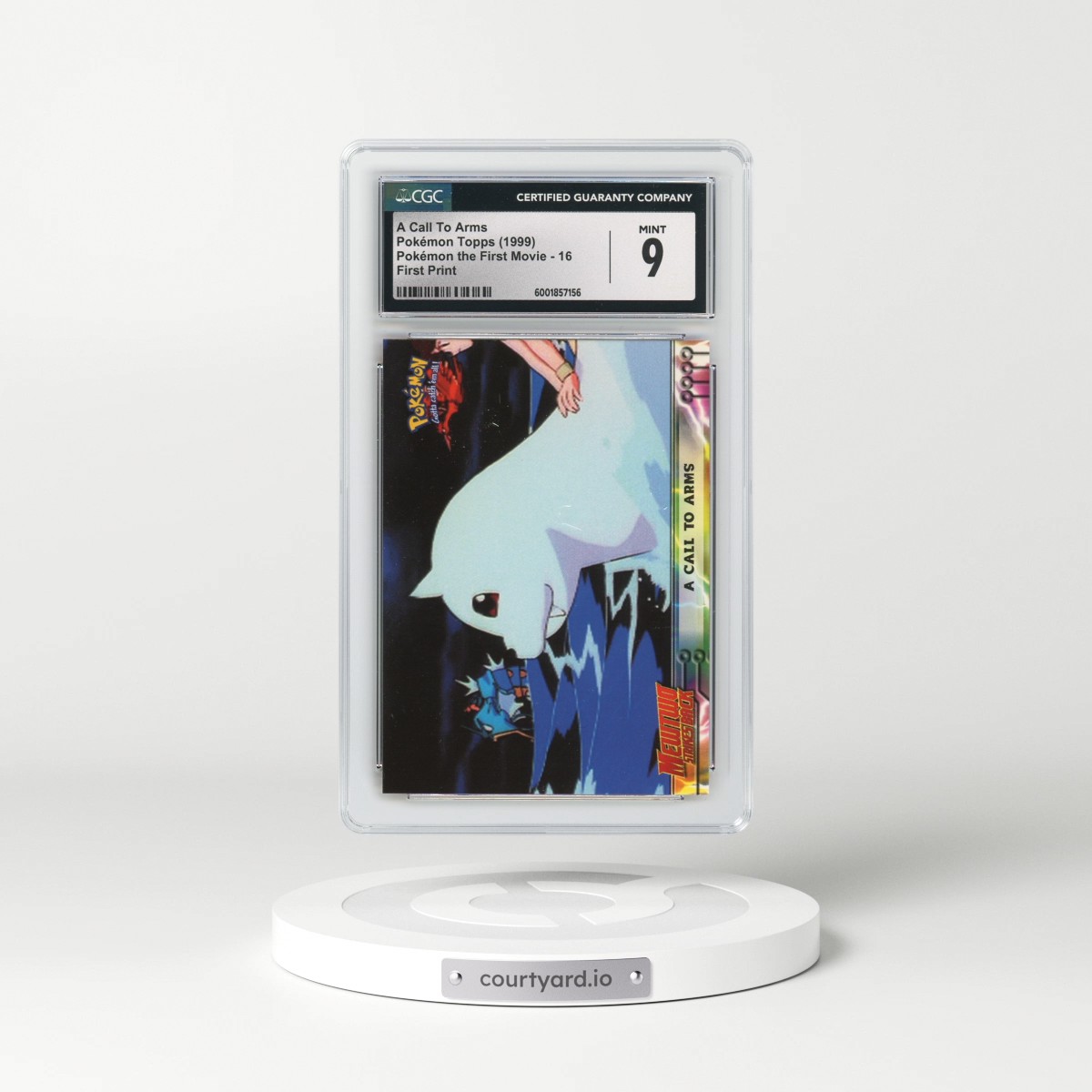 1999 Pokémon the First Movie #16 A Call To Arms - First Print (Blue Topps Logo) (CGC 9 MINT)