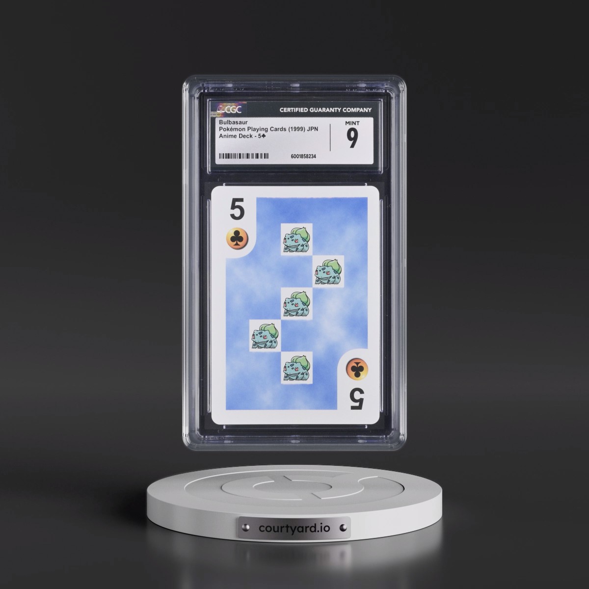 1999 Anime Deck (1999 Big Pokeball Back) #5Ã¿ Bulbasaur (CGC 9 MINT)