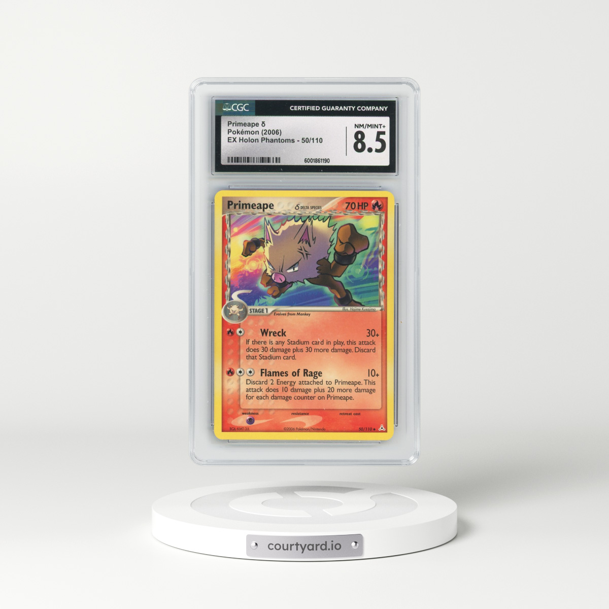 2006 EX Holon Phantoms #50/110 Primeape δ (CGC 8.5 NM-MT+)