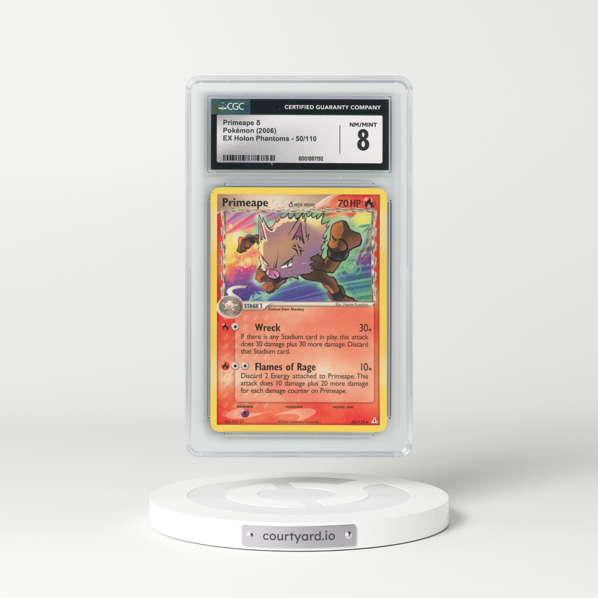 2006 EX Holon Phantoms #50/110 Primeape δ (CGC 8 NM-MT)