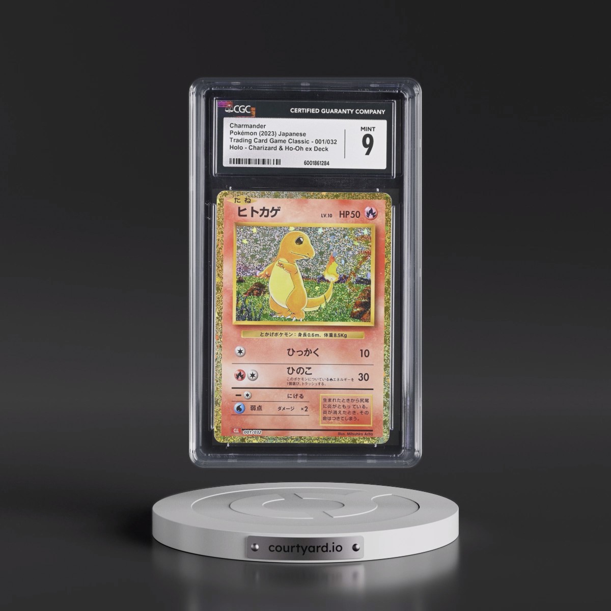 2023 Trading Card Game Classic - CLF, CLL, CLK #001/032 Charmander - Charizard & Ho-Oh ex Deck - CLL Holo (CGC 9 MINT)
