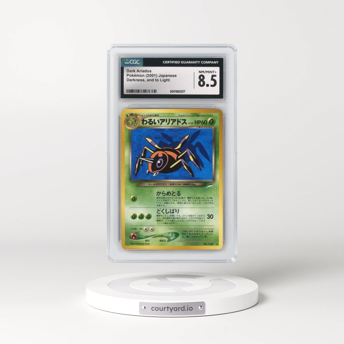2001 Darkness, and to Light Dark Ariados (CGC 8.5 NM-MT+)