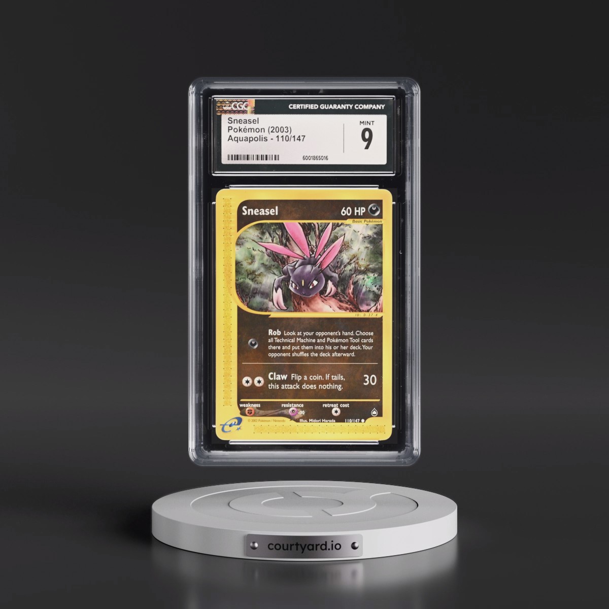 2003 Aquapolis #110/147 Sneasel (CGC 9 MINT)