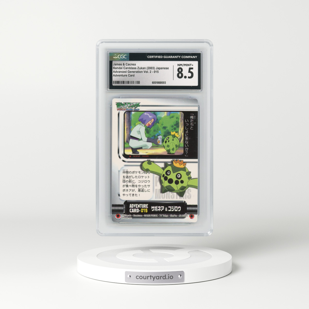 2003 Advanced Generation Vol. 2 #015 James & Cacnea - Adventure Card (CGC 8.5 NM-MT+)