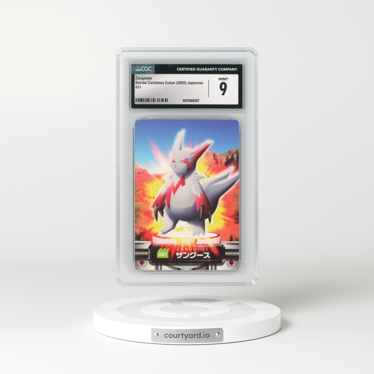 2005 Base Set (2005)(Bold Romanji Back) #031 Zangoose (CGC 9 MINT)