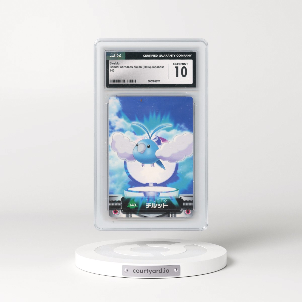 2003 Base Set (2005)(Bold Romanji Back) #140 Swablu (CGC 10 GEM MINT)