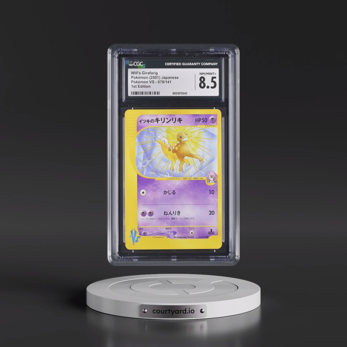 2001 Pokémon VS #078/141 Will's Girafarig - 1st Edition (CGC 8.5 NM-MT+)