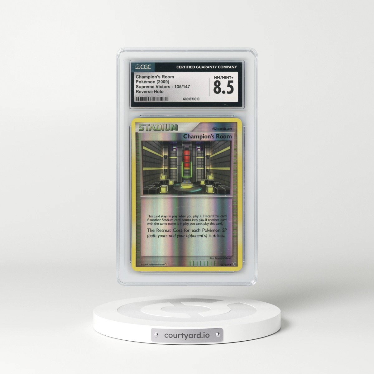 2009 Supreme Victors #135/147 Champion's Room - Reverse Holo (CGC 8.5 NM-MT+)
