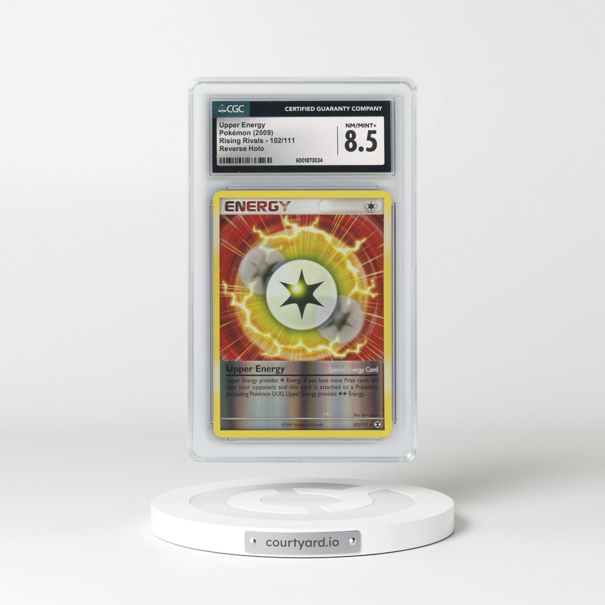 2009 Rising Rivals #102/111 Upper Energy - Reverse Holo (CGC 8.5 NM-MT+)