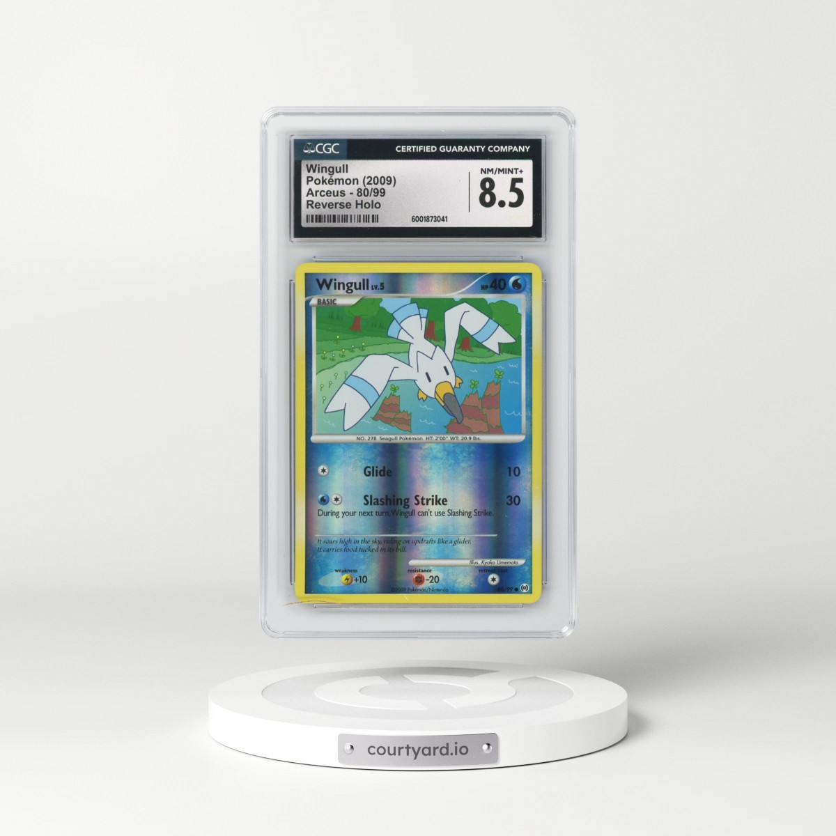2009 Arceus #80/99 Wingull - Reverse Holo (CGC 8.5 NM-MT+)