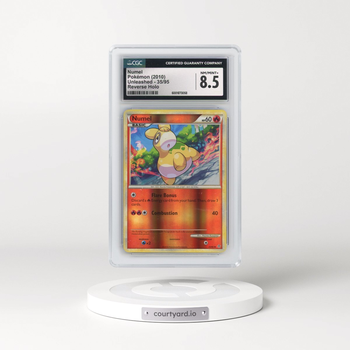2010 Unleashed #35/95 Numel - Reverse Holo (CGC 8.5 NM-MT+)