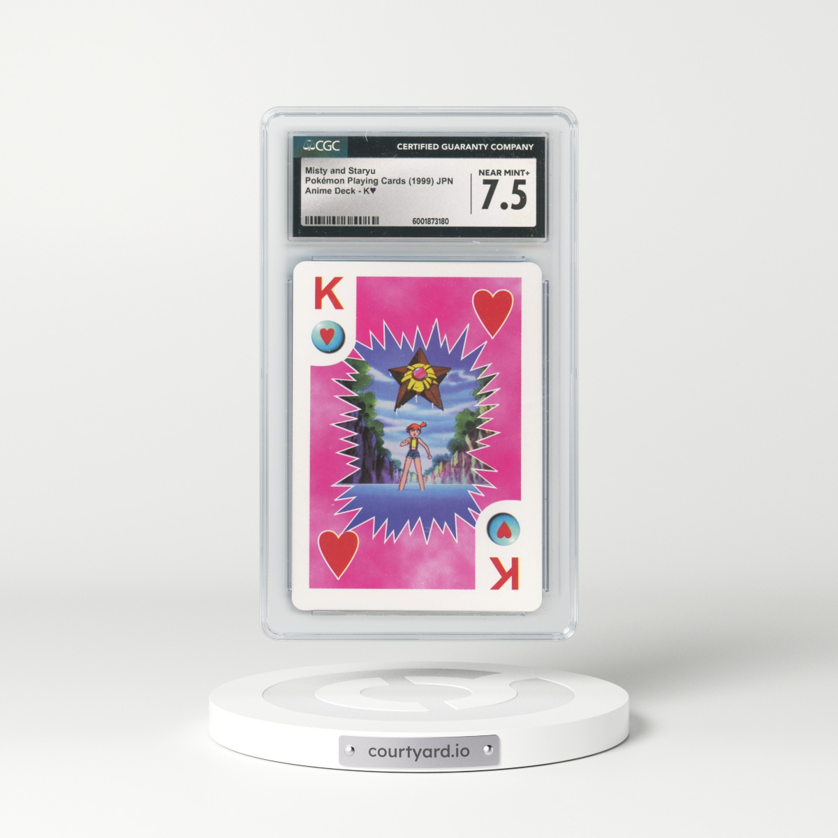 1999 Anime Deck (1999 Big Pokeball Back) #K§ Misty and Staryu (CGC 7.5 NM+)