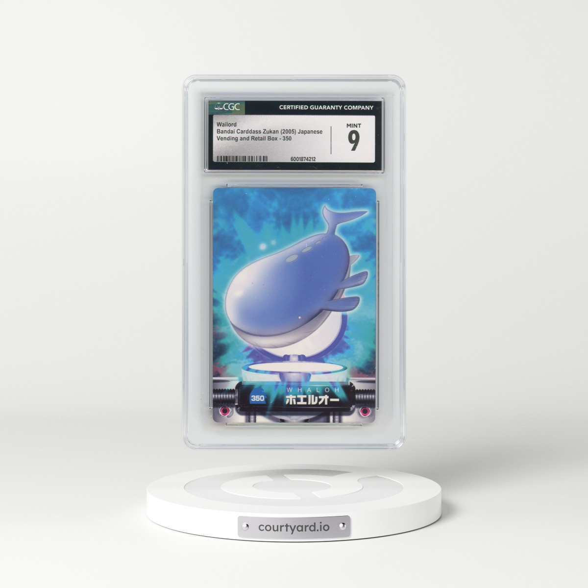 2004 Base Set (2004)(Non Bold Romanji Back) #350 Wailord (CGC 9 MINT)