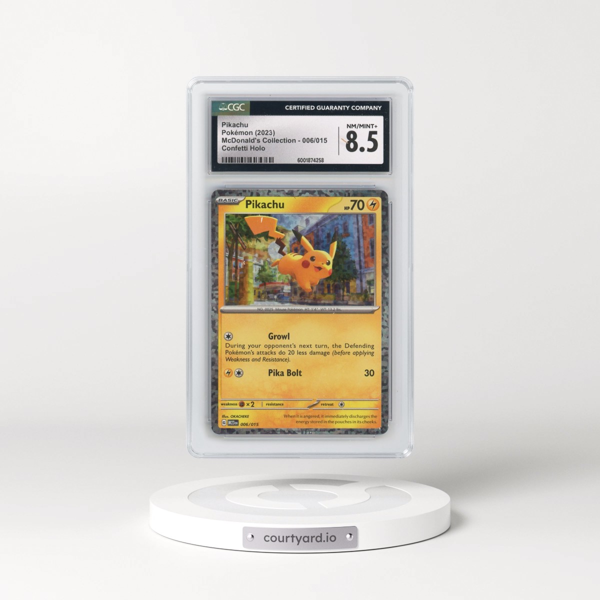 2023 Pokémon M23 EN-Mcdonald's Collection #006 Pikachu (CGC 8.5 NM-MT+)