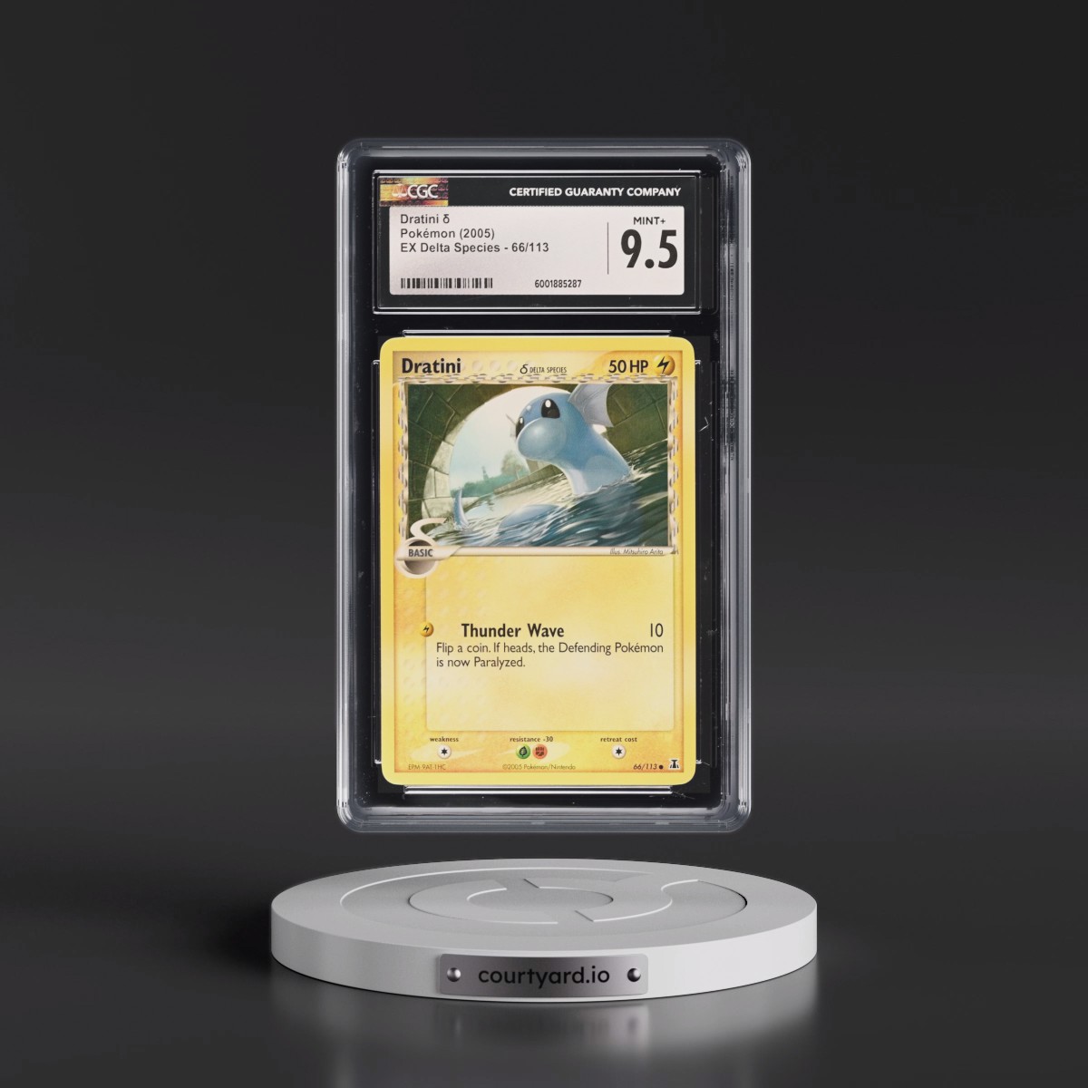 2005 EX Delta Species #66/113 Dratini δ - (Non-Holo) (No Stamp) (CGC 9.5 MINT+)