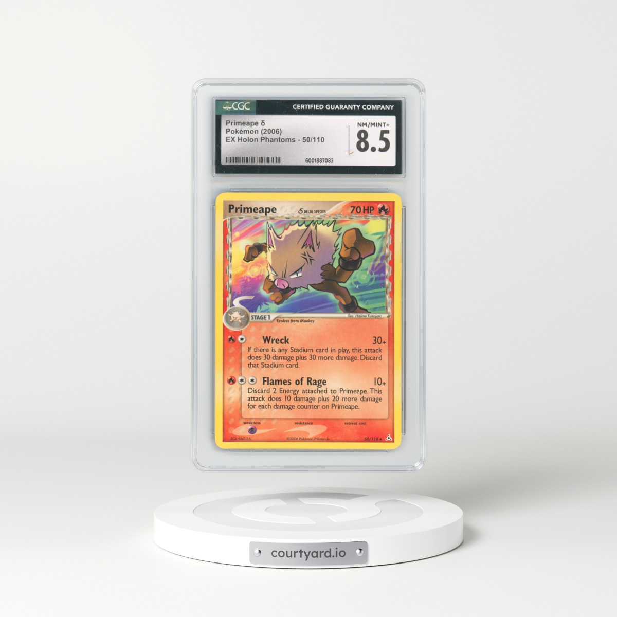 2006 EX Holon Phantoms #50/110 Primeape δ (CGC 8.5 NM-MT+)