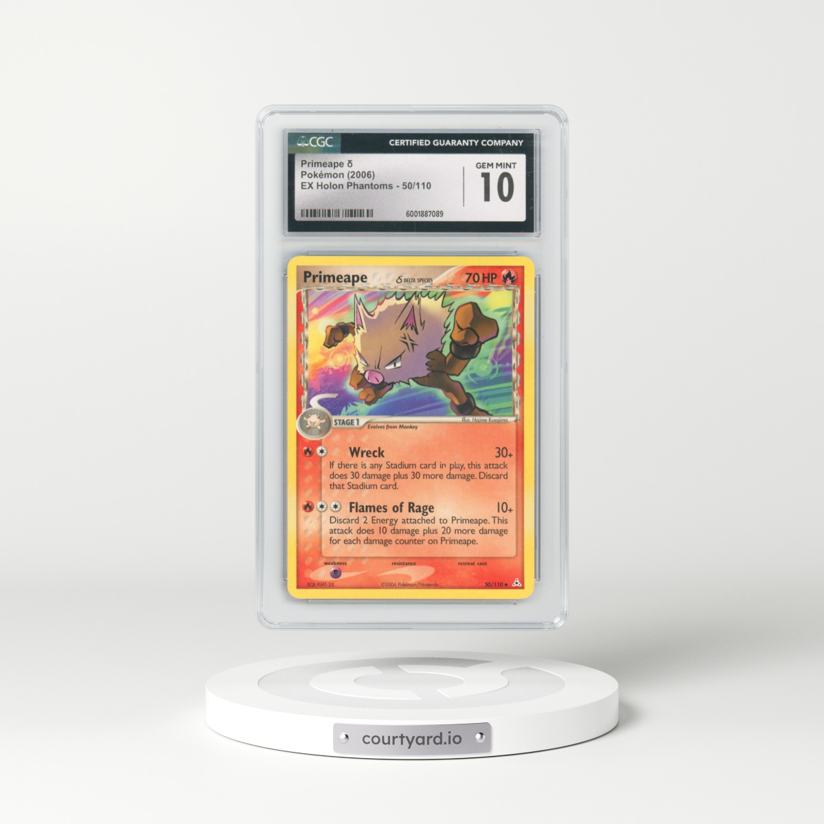 2006 EX Holon Phantoms #50/110 Primeape δ (CGC 10 GEM MINT)