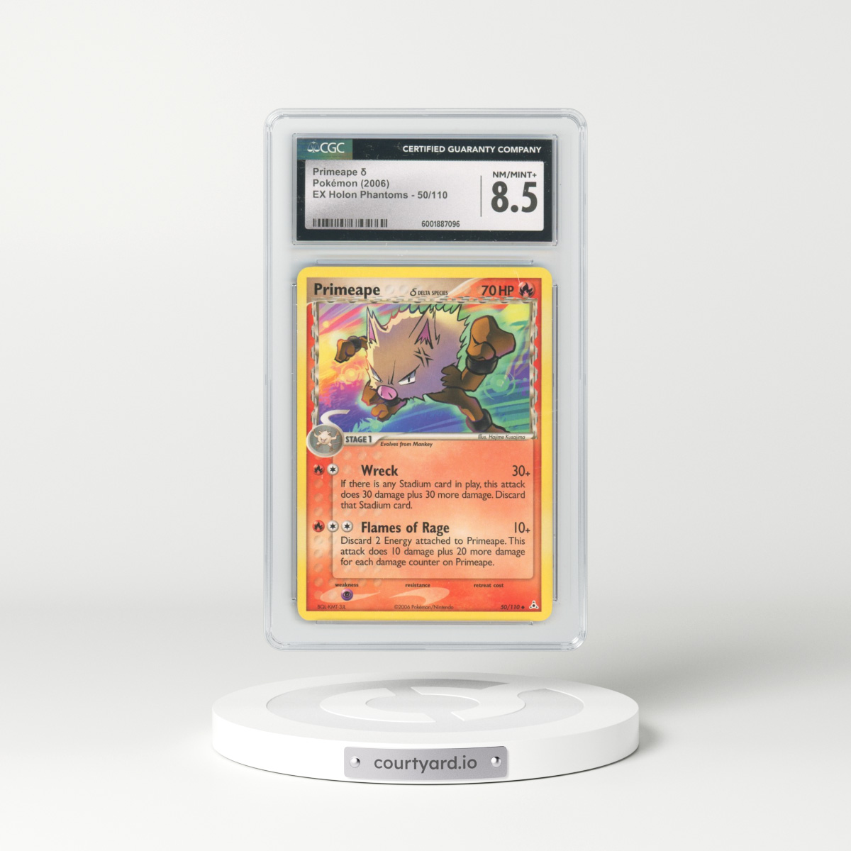 2006 EX Holon Phantoms #50/110 Primeape δ (CGC 8.5 NM-MT+)