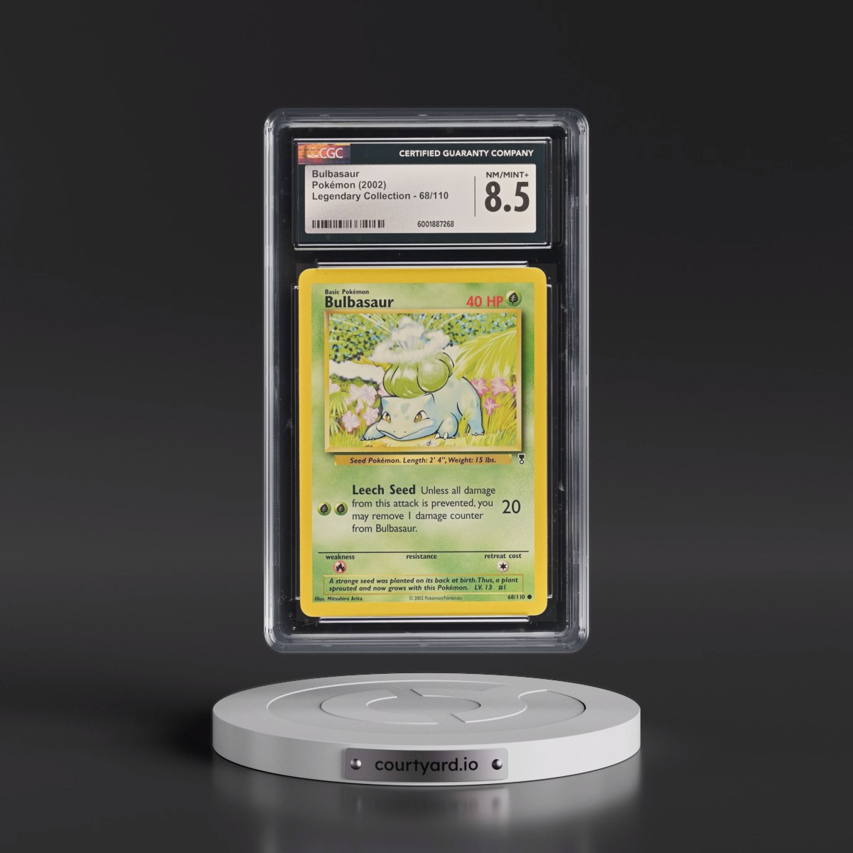 2002 Legendary Collection #68/110 Bulbasaur (CGC 8.5 NM-MT+)