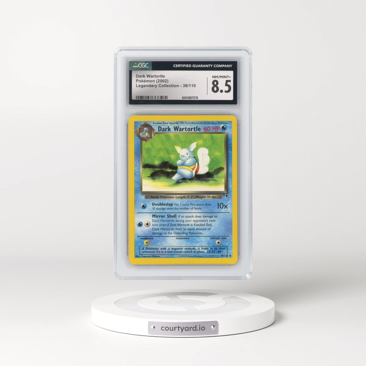 2002 Legendary Collection #39/110 Dark Wartortle (CGC 8.5 NM-MT+)