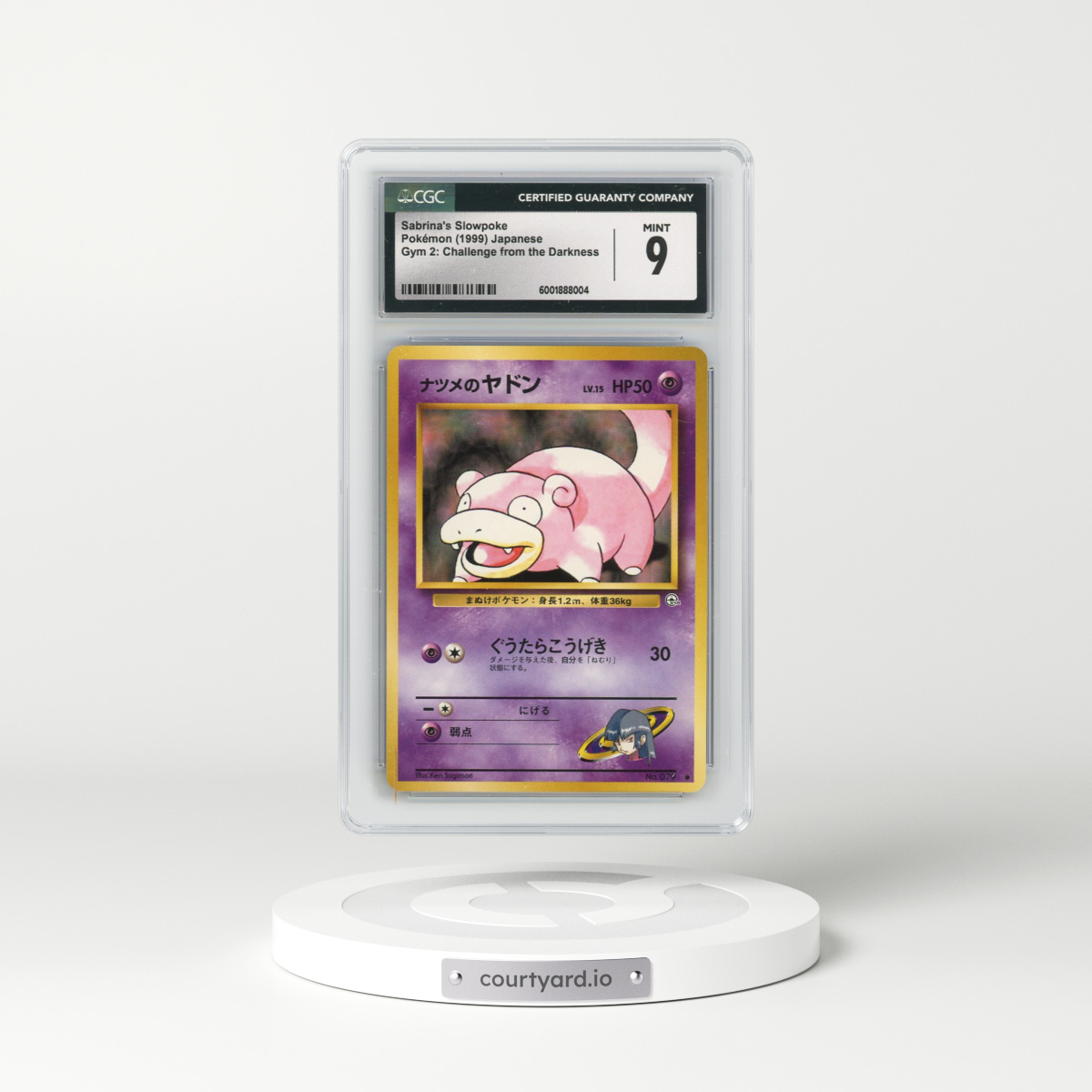 1999 Gym 2: Challenge from the Darkness #79 Sabrina's Slowpoke (CGC 9 MINT)