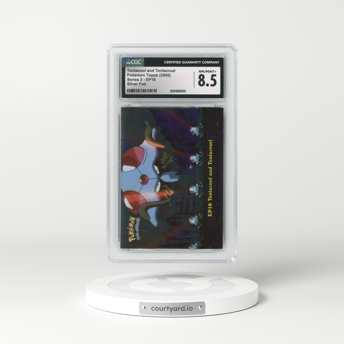 1999 Series 2 (Oval Nintendo Seal) #EP18 Tentacool and Tentacruel - Silver Foil (CGC 8.5 NM-MT+)