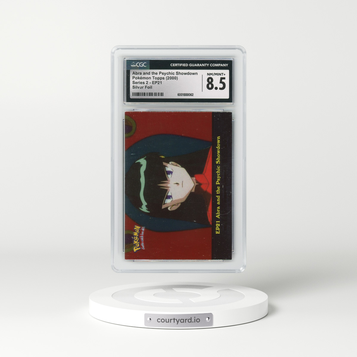 1999 Series 2 (Oval Nintendo Seal) #EP21 Abra and the Psychic Showdown - Silver Foil (CGC 8.5 NM-MT+)