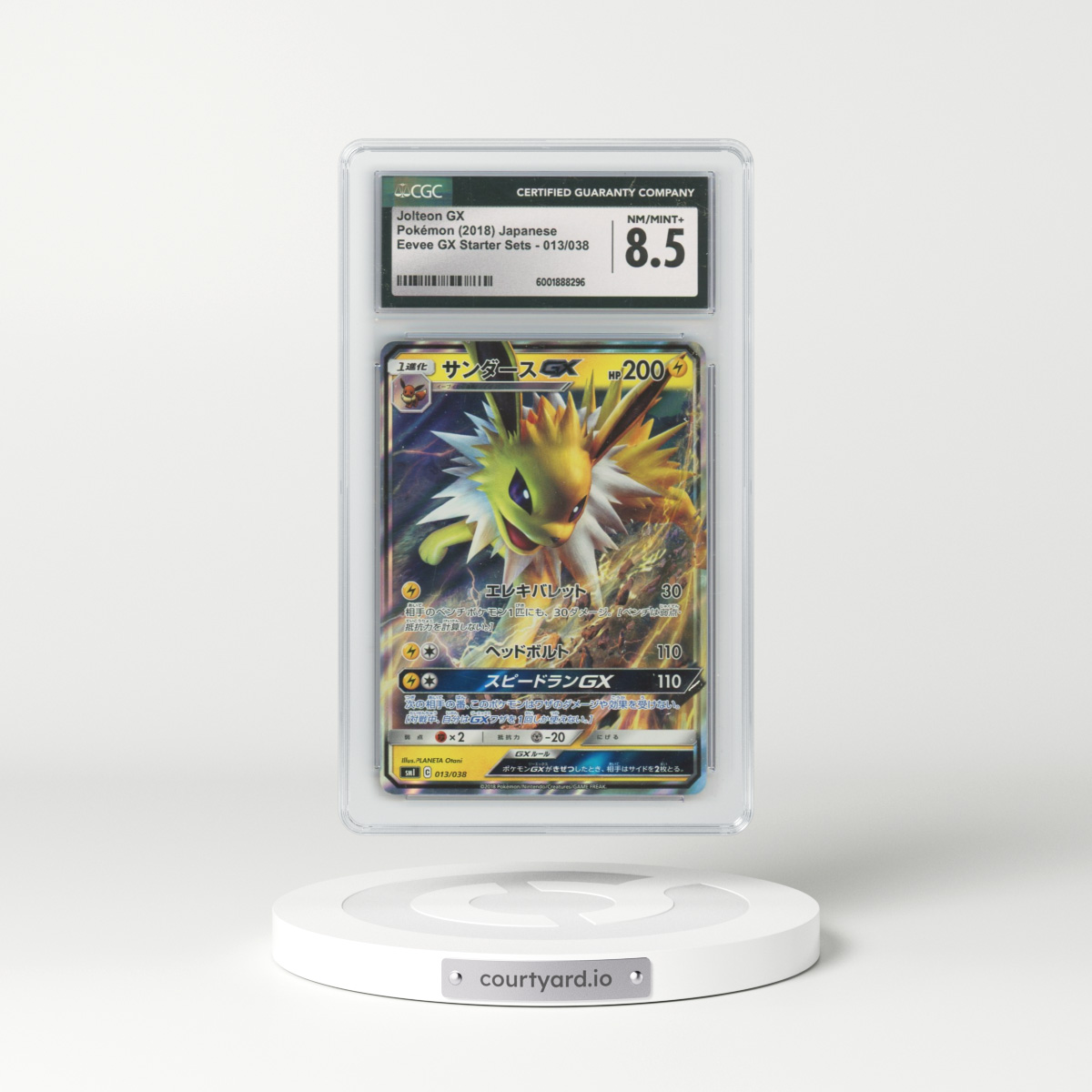 2018 Eevee GX Starter Sets #013/038 Jolteon GX - Holo (CGC 8.5 NM-MT+)