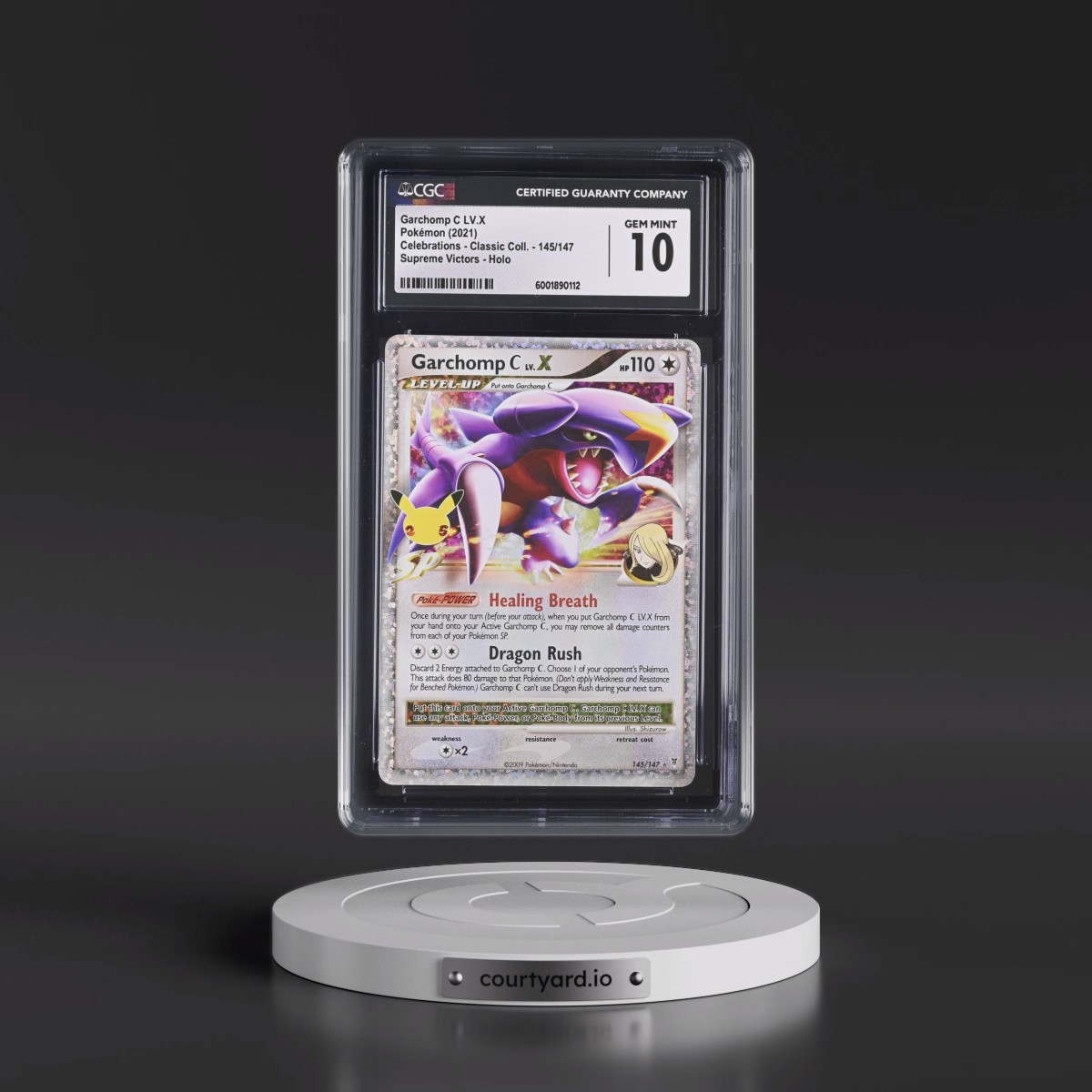 2021 Celebrations - Classic Collection #145/147 Garchomp C LV.X - Supreme Victors Holo (CGC 10 GEM MINT)
