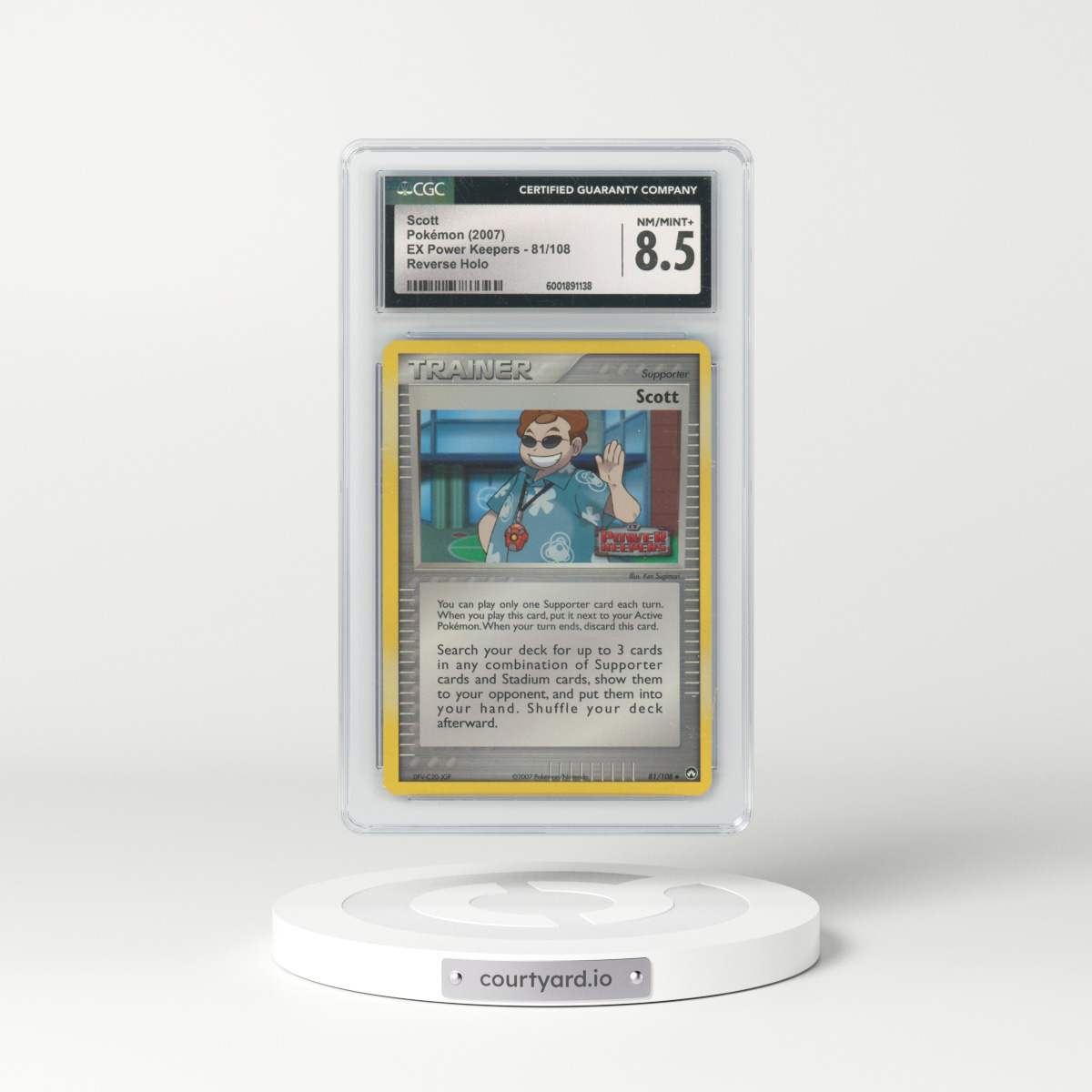 2007 EX Power Keepers #81/108 Scott - Reverse Holo (CGC 8.5 NM-MT+)