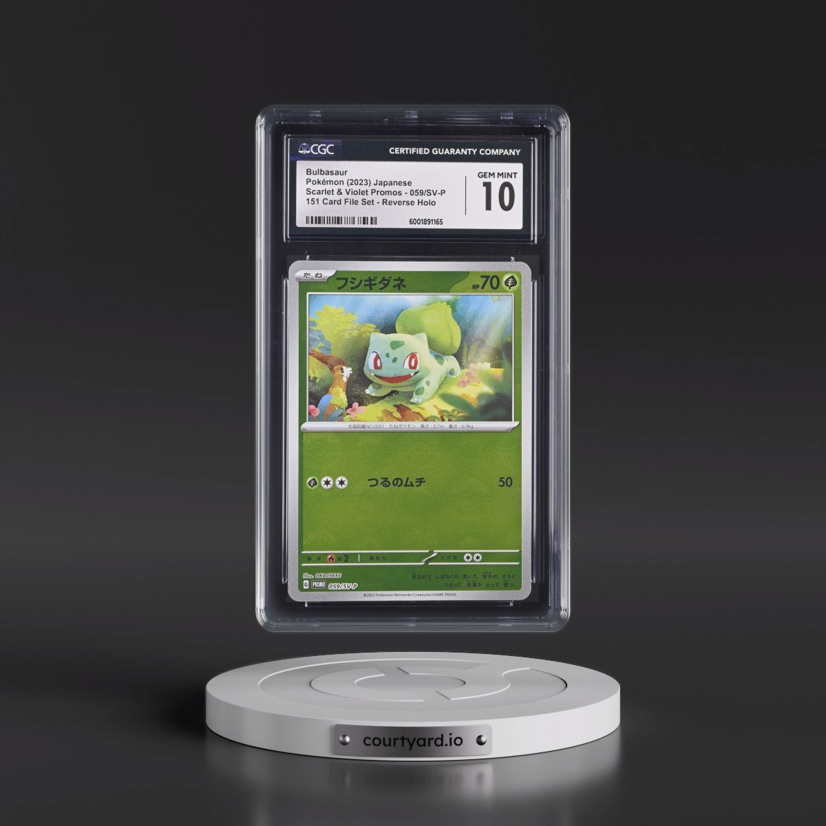 2022 Scarlet & Violet Promos #059/SV-P Bulbasaur - Reverse Holo 151 Card File Set Poké Ball (CGC 10 GEM MINT)