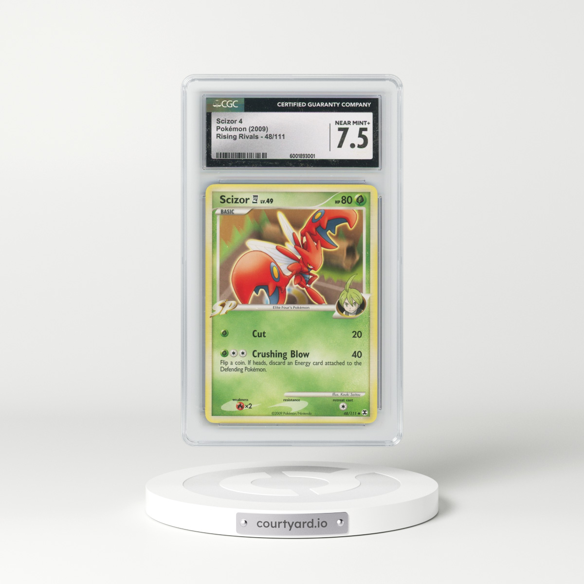 2009 Rising Rivals #48/111 Scizor 4 (CGC 7.5 NM+)