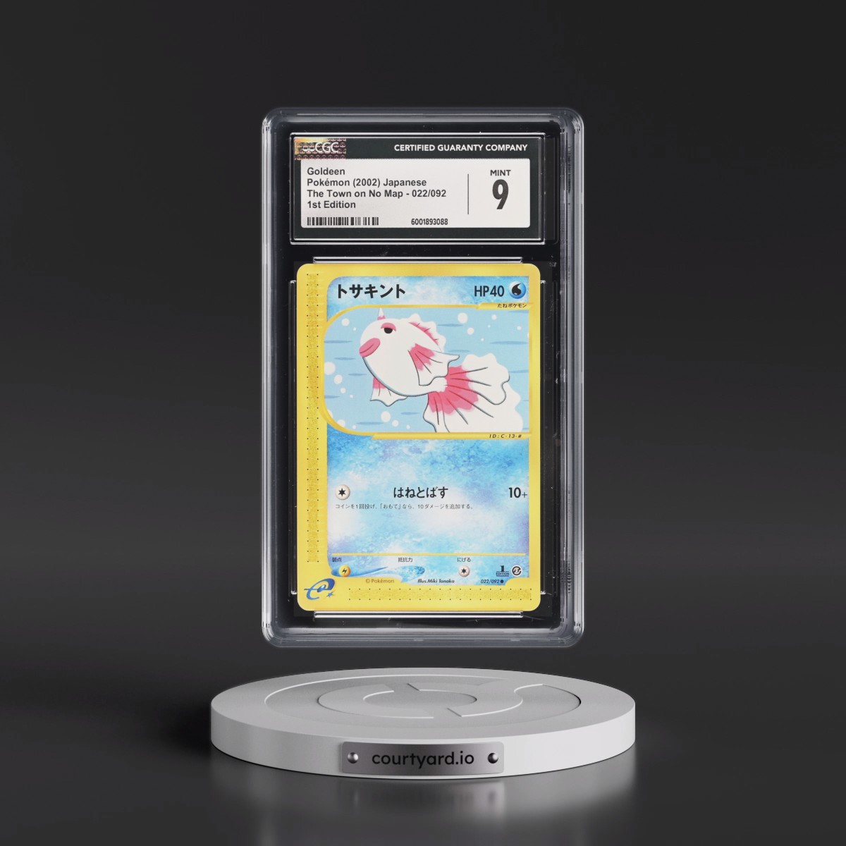 2002 The Town on No Map #022/092 Goldeen - 1st Edition (CGC 9 MINT)