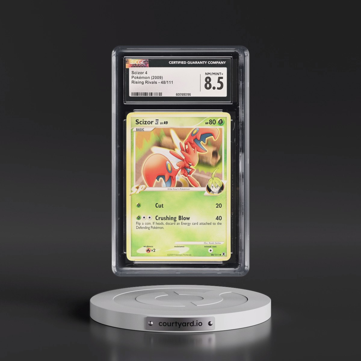 2009 Rising Rivals #48/111 Scizor 4 (CGC 8.5 NM-MT+)