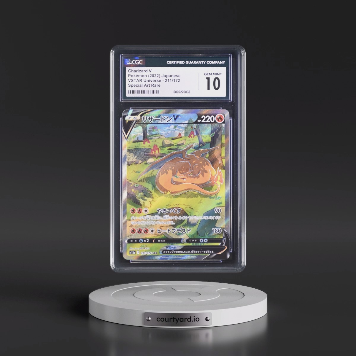 2022 VSTAR Universe #211/172 Charizard V - Special Art Rare Holo (CGC 10 GEM MINT)