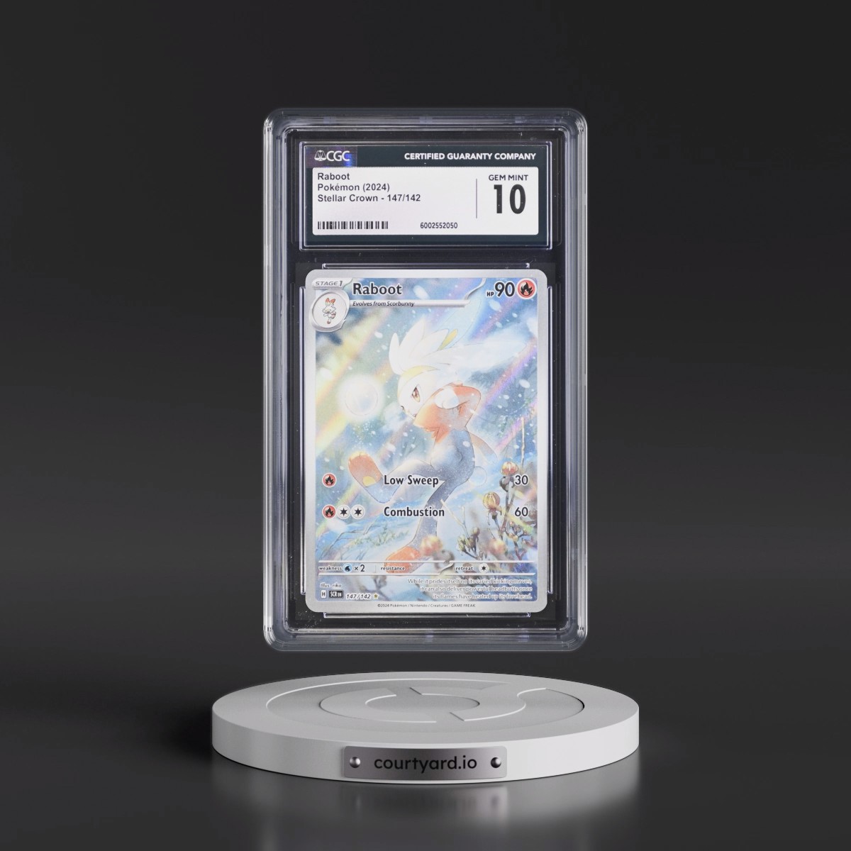 2024 Stellar Crown - SCR EN #147/142 Raboot - Illustration Rare Holo (CGC 10 GEM MINT)