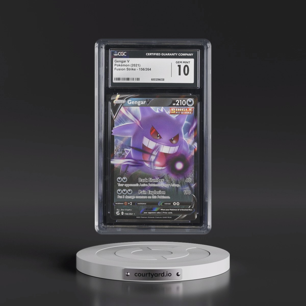 2019 Fusion Strike #156/264 Gengar V - Holo (CGC 10 GEM MINT)